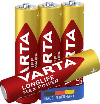 Bateria VARTA Longlife MaxPower LR03 AAA 15V 4szt