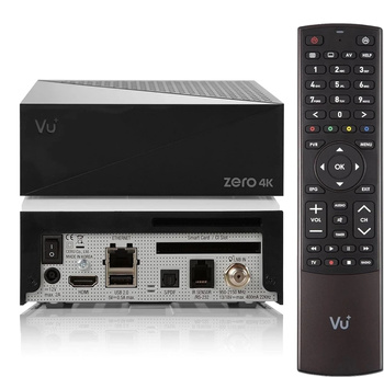 VU+ Zero 4K Czarny z głowicą DVB-S2X