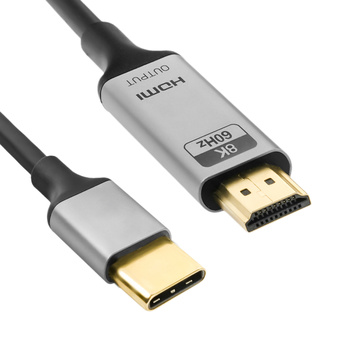 Kabel USB-C 3.1 HDMI 8K Spacetronik KCH-SPA015 15