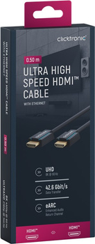 CLICKTRONIC Kabel HDMI 2.1 8K 60Hz 05m