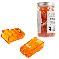 RJ45 cat 6 UTP přímý průchozí konektor PT-RJ456UO-1 100ks