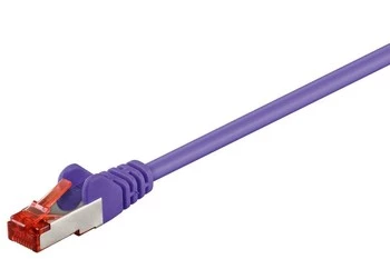 Patchcord CAT 6 S/FTP LSZH fialový 1m