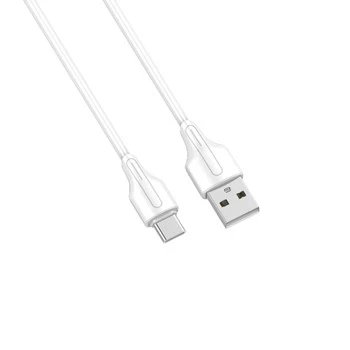 Kabel USB-A - USB-C LDNIO 1m 21A bílý LS541C