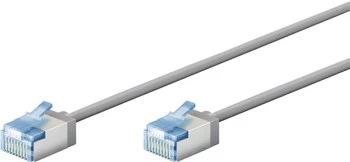 Patchcord CAT 6A EXTRA FLEX šedý 1m