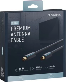 CLICKTRONIC TV připojení IEC anténní kabel 5m