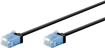 Patchcord CAT 6A EXTRA FLEX černý 15m