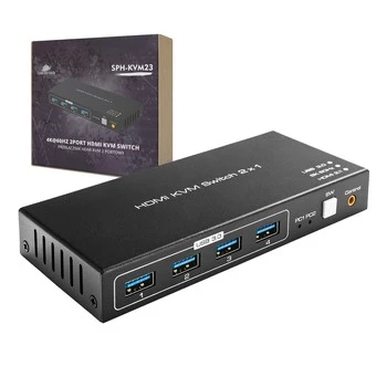 USB + HDMI 2/1 Spacetronik KVM přepínač SPH-KVM23