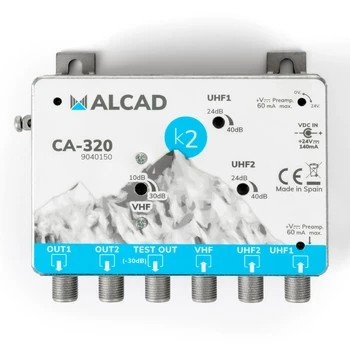 vícepásmový zesilovač ALCAD CA-320 24-230V 3/1 40dB