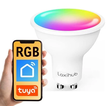 Chytrá žárovka RGB WiFi GU10 Tuya Laxihub