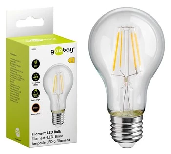 LED FILAMENT 4W E27 2700K Žárovka Goobay E