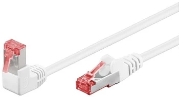 Patchcord CAT 6 S/FTP 1x90 BÍLÝ 1m