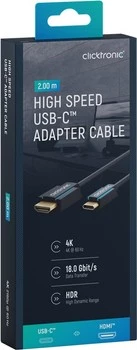 CLICKTRONIC USB-C - HDMI 2.0 4K 60Hz 2m kabel