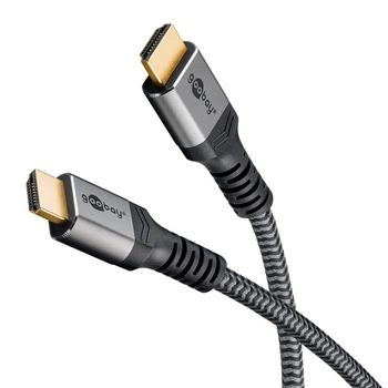 Kabel HDMI 2.1 8K 60Hz Goobay Plus TEXTIL 1 m