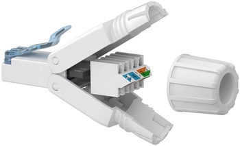 RJ45 8P8C CAT6A UTP kroucený síťový konektor Goobay