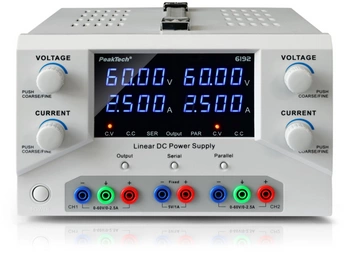 Laboratorní zdroj 2x60V 2,5A PeakTech6192 USB