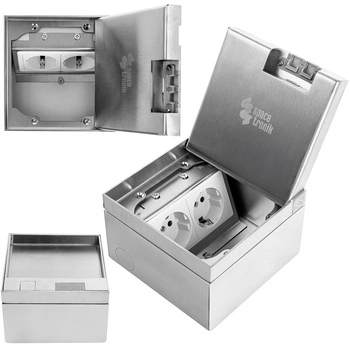 Gniazdo podłogowe otwierane Spacetronik W13B_V1