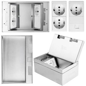 Gniazdo podłogowe otwierane Spacetronik SPS-W34S_S3