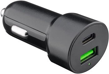 USB USB-C PD QC 48W nabíječka do auta Goobay