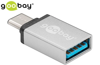 Adaptér USB-C na USB 3.0 Goobay stříbrný