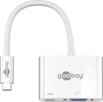 Adaptér USB-C na VGA + USB-C PowerDelivery Goobay