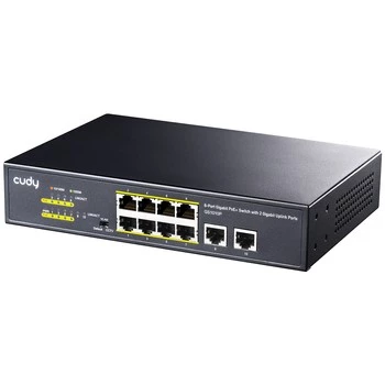 PoE+ SWITCH 10portový GS1010P 120W 1Gbps VLAN CCTV