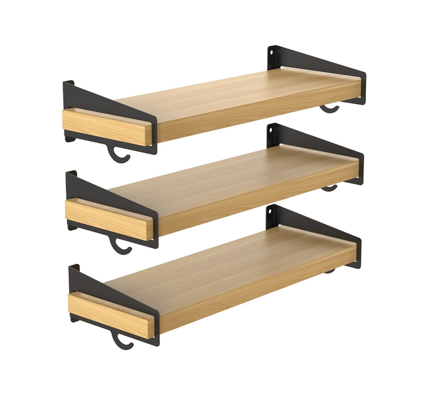 Wall-mounted hanging shelves