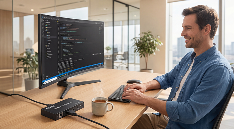Jeden kabel, který vládne všem: HDMI KVM extender v praxi