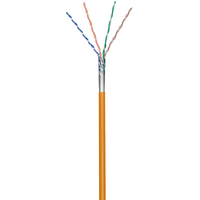 CAT5e F/UTP AWG 26/7 Twisted Pair Kabel Goobay orange 100m