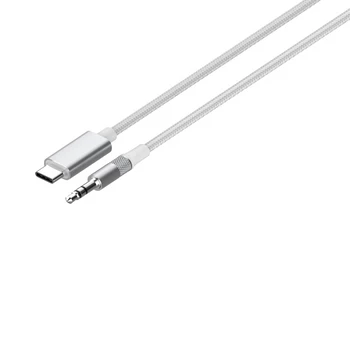 DAC-Adapterkabel von USB-C auf Klinke 3,5mm 1m weiß