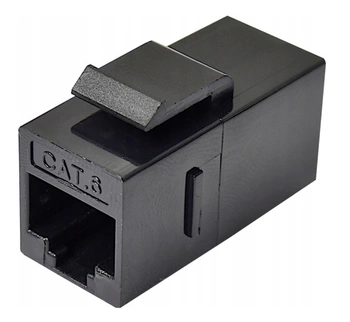 Keystone-Stecker RJ45 CAT 6A gn/gn barrel schwarz