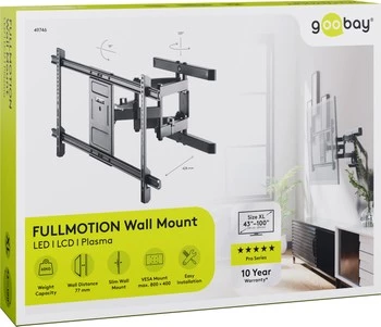 Goobay PRO FULLMOTION XL 43"-100" 60kg TV-Halterung