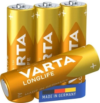 VARTA Longlife Standard-Batterie LR06 AA 15V 4St