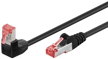 LAN Patchcord CAT 6 S/FTP 1x90 SCHWARZ 3m