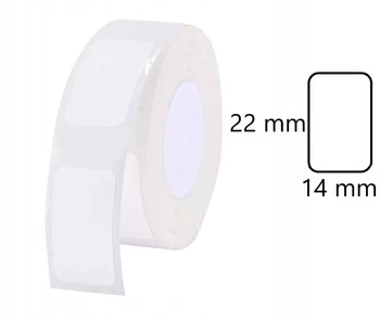 Niimbot D Serie Etiketten 14x22 mm 250 Stück weiß