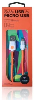 USB - microUSB 2.0 ORIGAMI Kabel 3m Orange