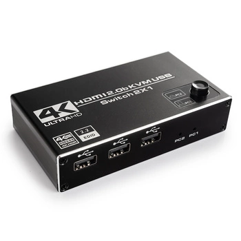 USB + HDMI 2/1 Spacetronik KVM-Umschalter SPH-KVM22