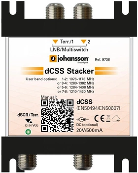 Johansson Unicable II Multischalter 9738 - 2/1 dCSS