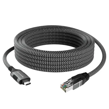 USB-C Gigabit Netzwerkkarte, 10m Adapterkabel