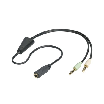 Audio-Adapter kn. Klinke 4-polig - Stecker 2x Klinke Goobay