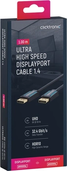 CLICKTRONIC DisplayPort DP - DP 1.4 8K 1m Kabel