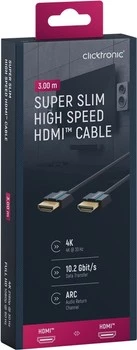 CLICKTRONIC HDMI 2.0 4K 60Hz Super Slim 3m Kabel