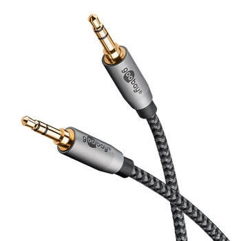 Audiokabel Jack 35mm x2 Goobay Plus TEXTIL 3m