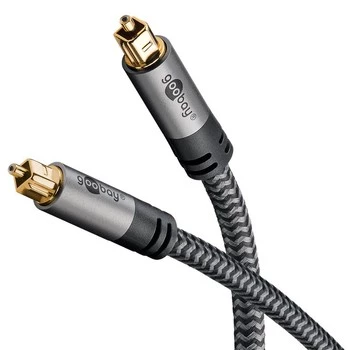 Optisches Toslink-Kabel Goobay Plus TEXTIL 1m