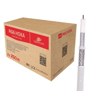 RG6 Spacetronik HOKA 102 CU Dualshield 2x250 Kabel