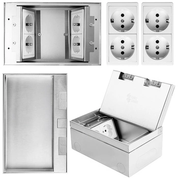 Gniazdo podłogowe otwierane Spacetronik SPS-W44S_V3