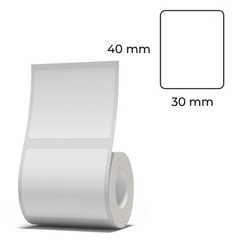Etykiety seria B Niimbot 40x30 mm 230 szt. przezroczysta