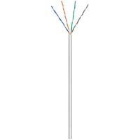 CAT5e U/UTP AWG 24/1 twisted pair cable Goobay grey 305m