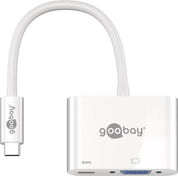 USB-C to VGA + USB-C PowerDelivery adapter Goobay
