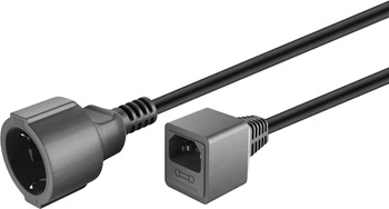 Goobay 15m AC socket - C14 socket extension cable