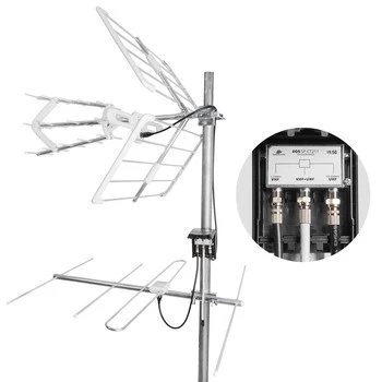 Spacetronik EOS UHF+VHF H diplexer antenna set